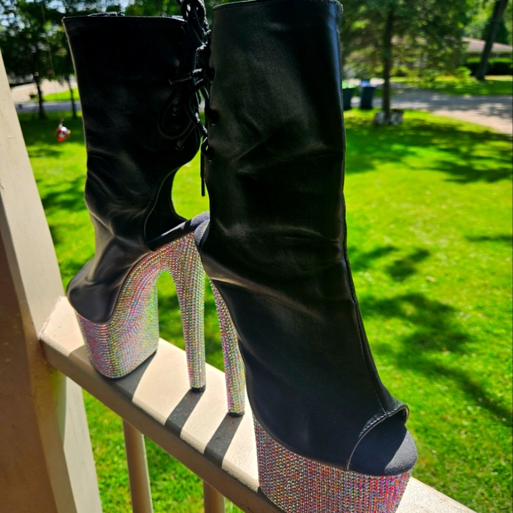 Dollhouse Diamond Bottom Heels